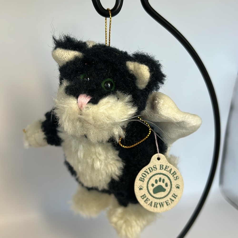 Boyds Bears Kitty Cat and Bear angel ornaments - Picture 3 of 13